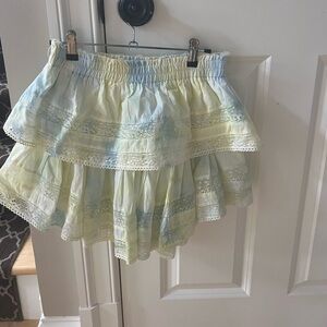 LoveShackFancy Ruffle Signature Mini Skirt